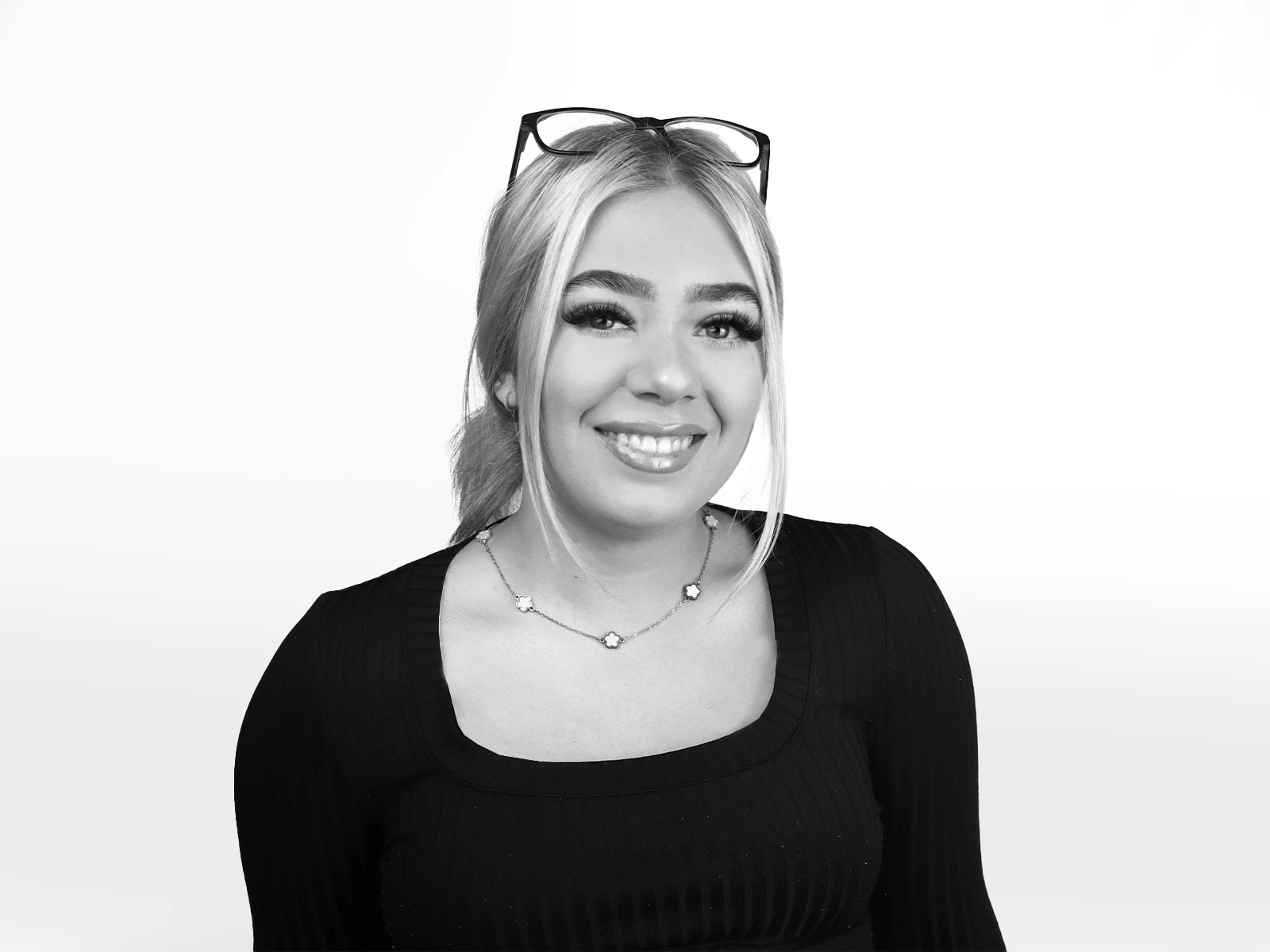 Photo of Charlie in black and white